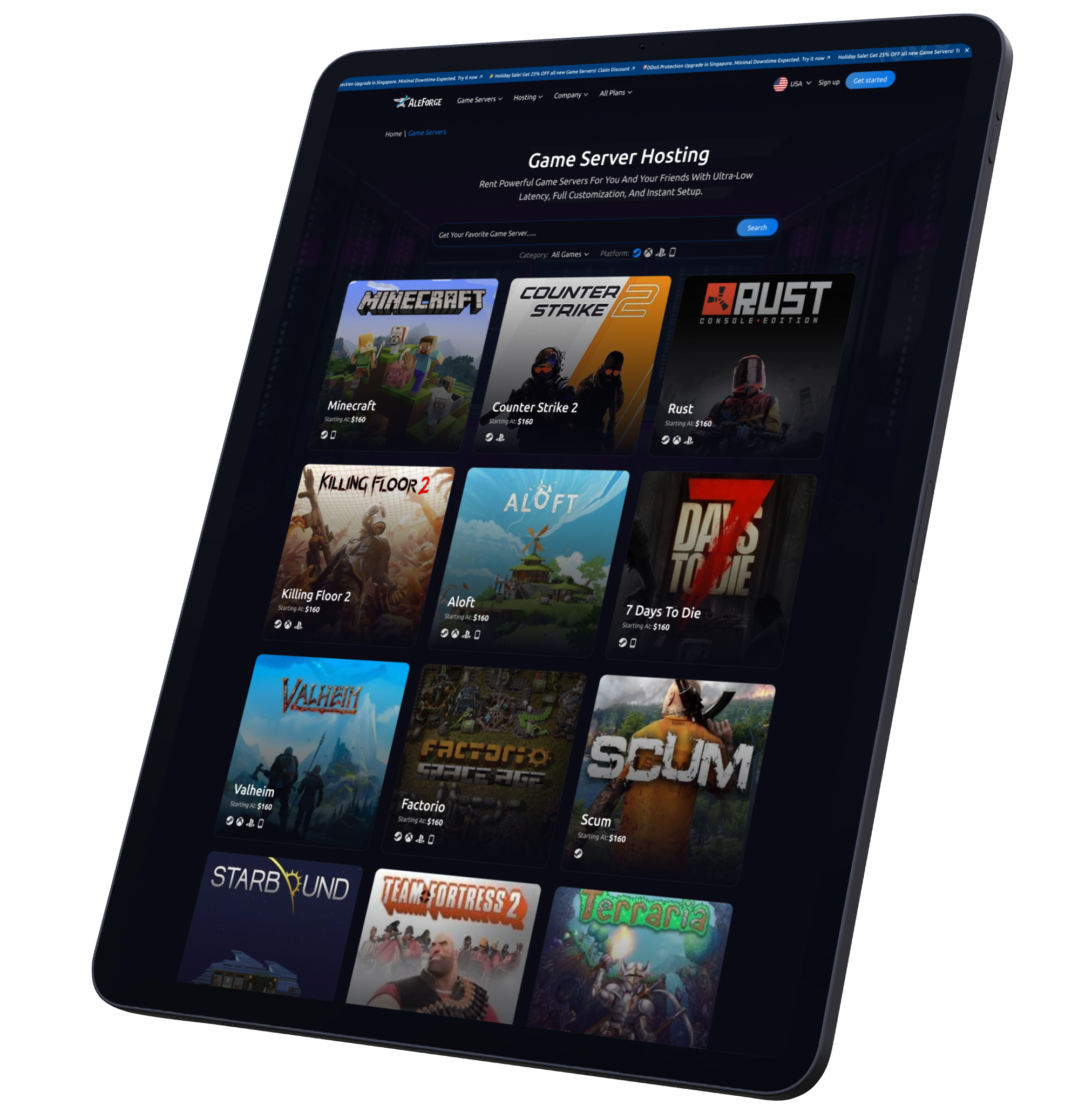 Instant Deployment & Multi-Game Hosting