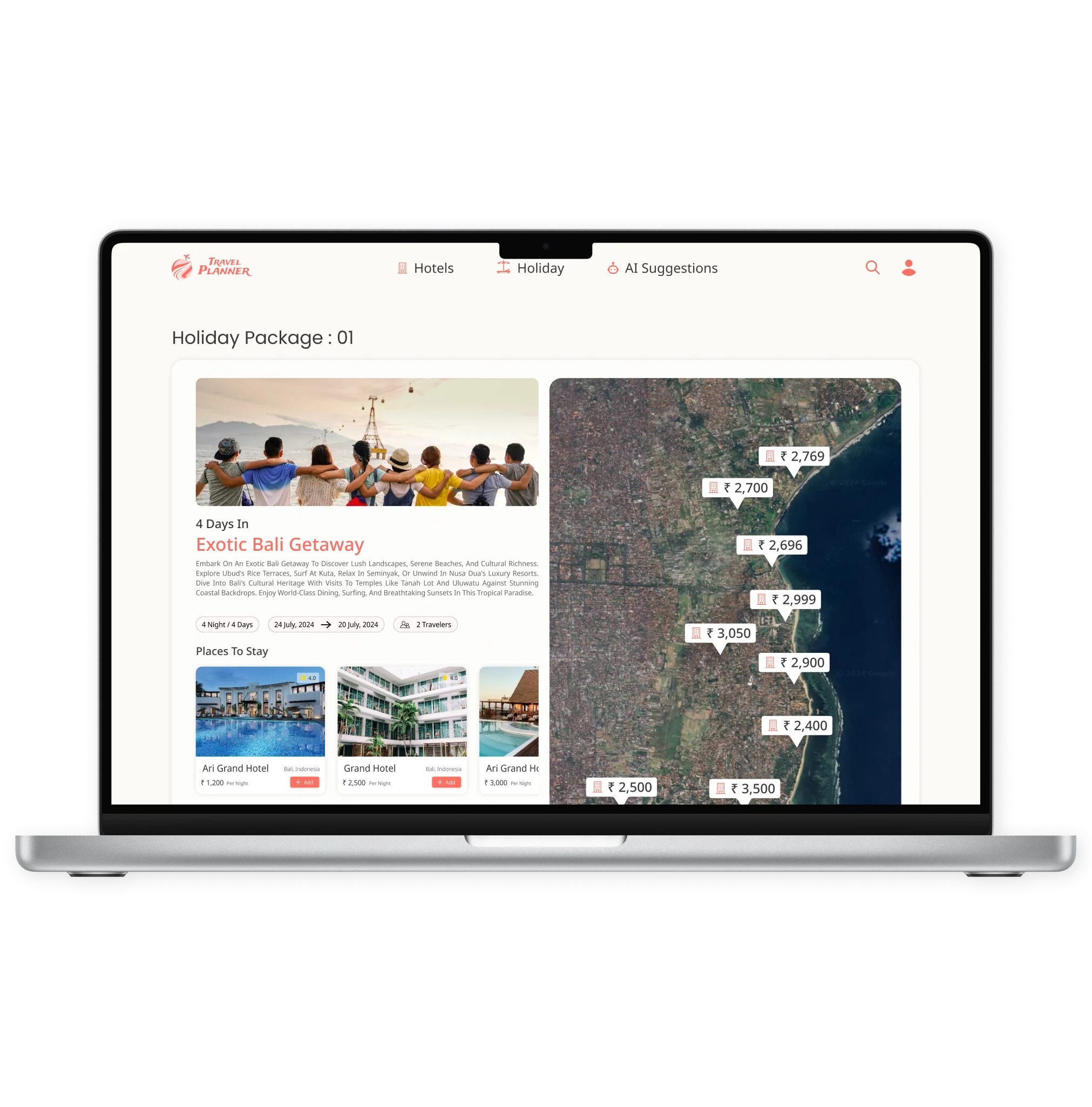 Interactive Maps & Itinerary Builder