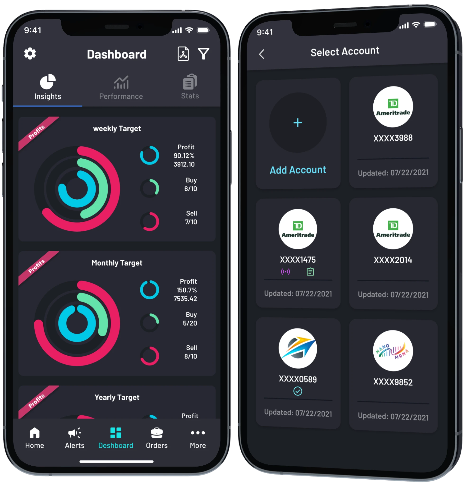 Manage Multiple Accounts